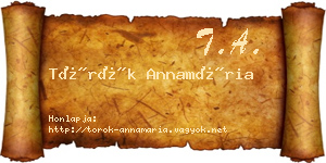 Török Annamária névjegykártya