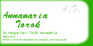 annamaria torok business card